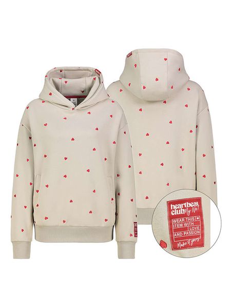 Eight2Nine Bluza w kolorze beżowo-czerwonym rozmiar: M. Brązowe bluzy Eight2Nine, m, bez wzorów, z bawełny, z kapturem. Za 164.92 zł.