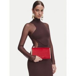 Torebka Elisabetta Franchi. Czerwone kopertówki Elisabetta Franchi, bez wzorów, bez dodatków. Za 1,459.00 zł.