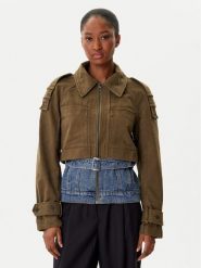 Desigual Kurtka jeansowa Tropez 25WWEW54 Zielony Regular Fit. Zielone kurtki Desigual, xl, bez wzorów, z bawełny, bez kaptura. Za 439.99 zł.