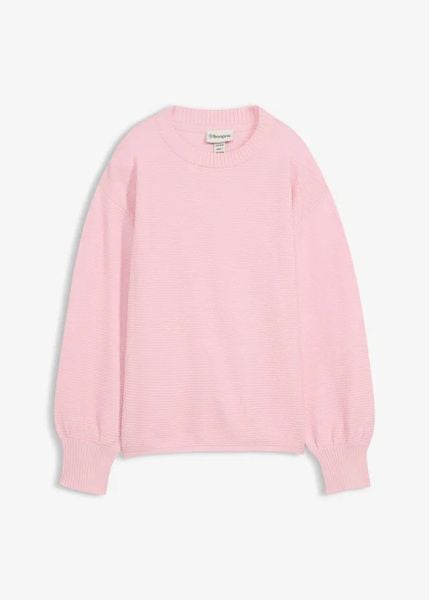Sweter z bawełną. Czerwone swetry bonprix, bez wzorów, z bawełny, bez ramiączek. Za 104.99 zł.