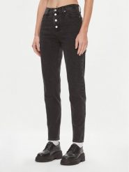 Calvin Klein Jeans Jeansy J20J222150 Czarny Mom Fit. Czarne jeansy Calvin Klein Jeans, bez wzorów. Za 249.99 zł.