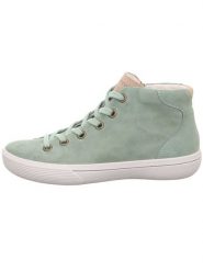 Legero Skórzane sneakersy "Fresh" w kolorze miętowym rozmiar: 38. Zielone trampki Legero, bez wzorów, za kostkę, bez zapięcia. Za 247.11 zł.