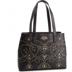 Torebka LOVE MOSCHINO - JC4124PP17LR000A Nero/Galv.Oro. Czarne torebki klasyczne Love Moschino, bez wzorów, ze skóry ekologicznej, bez dodatków. W wyprzedaży za 539.00 zł.