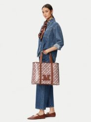 Max Mara Beachwear Torebka 2616511059650 Brązowy. Brązowe shopper Max Mara Beachwear, bez wzorów, ze skóry, bez dodatków. Za 944.99 zł.
