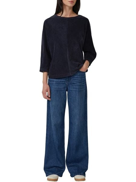 S.OLIVER RED LABEL Bluzka w kolorze granatowym rozmiar: 34. Niebieskie bluzki s.Oliver RED LABEL, s, bez wzorów, bez kołnierzyka, bez ramiączek. Za 100.28 zł.