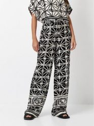 Toni Spodnie w kolorze czarno-białym rozmiar: W38. Czarne spodnie materiałowe Toni, bez wzorów, z materiału. Za 152.99 zł.