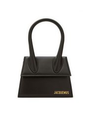 JACQUEMUS Torebka Le Chiquito Moyen 213BA002-3000 Czarny. Czarne torebki klasyczne JACQUEMUS, bez wzorów, ze skóry, bez dodatków. Za 3,399.00 zł.