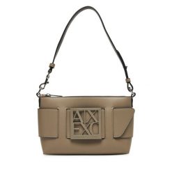 Torebka Armani Exchange. Brązowe torebki klasyczne Armani Exchange, bez wzorów, bez dodatków. Za 519.99 zł.