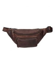 HIDE & STITCHES Skórzana saszetka w kolorze brązowym - 23 x 13 x 4 cm rozmiar: onesize. Brązowe torby na ramię HIDE & STITCHES, bez wzorów, z materiału, sportowe, bez dodatków. Za 117.99 zł.