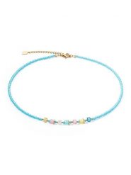 COEUR DE LION Naszyjnik z kryształami Swarovski - dł. 42 cm rozmiar: onesize. Niebieskie naszyjniki COEUR DE LION, z kryształem, szklane. Za 266.66 zł.