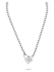 Liebeskind Naszyjnik z elementem ozdobnym - dł. 45 cm rozmiar: onesize. Szare naszyjniki Liebeskind, ze stali. Za 165.99 zł.