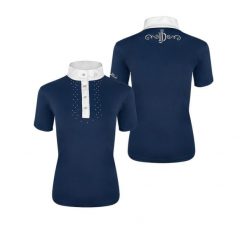 Koszula konkursowa damska JD ATTACK z krótkim rękawem Linda. Niebieskie koszule JD ATTACK, l, z aplikacjami, z tkaniny, eleganckie, bez kołnierzyka, bez ramiączek. Za 189.00 zł.