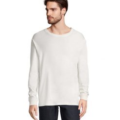 Koszulka Z Długim Rękawem Unisex Pioneer Dla Dorosłych. Białe bluzki SOL'S, m, bez wzorów, sportowe, bez kołnierzyka, bez ramiączek. Za 60.99 zł.