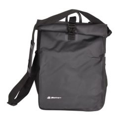 Torba rowerowa na bagażnik, DUALWAY 20 l, boczna, czarna. Czarne torby na ramię BOTTARI, bez wzorów, z materiału, klasyczne, na ramię, bez dodatków. Za 52.00 zł.