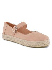 TOMS Skórzane espadryle w kolorze jasnoróżowym rozmiar: 41. Różowe espadryle Toms, bez wzorów, ze skóry, bez obcasa, bez zapięcia. Za 165.99 zł.