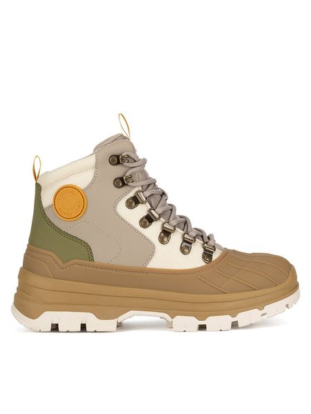 Hunter Trzewiki WFS2000PTP Szary. Szare botki Hunter, bez wzorów, z materiału, bez obcasa, na płaskiej podeszwie, bez zapięcia. Za 629.99 zł.