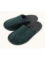 Kitz-pichler Wełniane kapcie "Hubi" w kolorze zielonym rozmiar: 37. Zielone obuwie domowe Kitz pichler, bez wzorów, z materiału, bez zapięcia. Za 60.99 zł.