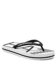 EA7 Emporio Armani Japonki XCQ004 XK196 D611 Czarny. Czarne klapki EA7 Emporio Armani, bez wzorów, z tworzywa sztucznego, bez obcasa. Za 179.99 zł.