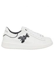 Patrizia Pepe Skórzane sneakersy w kolorze białym rozmiar: 40. Białe trampki Patrizia Pepe, bez wzorów, bez zapięcia. Za 405.05 zł.