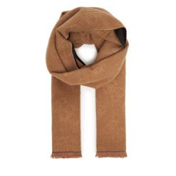 Szalik Guess. Brązowe szaliki Guess, z aplikacjami. Za 219.99 zł.