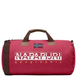 Torba podróżna Napapijri Bering. Czerwone torby na ramię Napapijri, bez wzorów, z materiału, eleganckie, na ramię, bez dodatków. Za 518.50 zł.