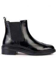 Geox Skórzane sztyblety "Walk Pleasure" w kolorze czarnym rozmiar: 39. Czarne obuwie sportowe Geox, bez zapięcia. Za 434.85 zł.