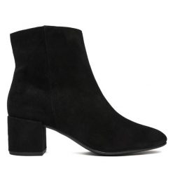 Botki HÖGL. Czarne botki Högl, bez wzorów, bez obcasa, na słupku, bez zapięcia. Za 749.99 zł.