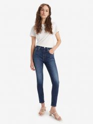 Levi's Dżinsy "721" - Skinny fit - w kolorze granatowym rozmiar: W27/L32. Niebieskie jeansy Levi's®, l, z aplikacjami, z podwyższonym stanem. Za 297.45 zł.