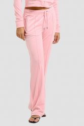 JUICY COUTURE Różowe damskie spodnie dresowe Tina Trackpants, Rozmiar S. Czerwone spodnie dresowe Juicy Couture, s, bez wzorów, z dresówki. W wyprzedaży za 239.99 zł.