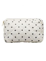 Becksöndergaard Kosmetyczka "Dot Mini" w kolorze biało-czarnym - 22 x 14 cm rozmiar: onesize. Białe kufry i kosmetyczki Becksöndergaard, bez wzorów, z bawełny, bez dodatków. Za 78.95 zł.