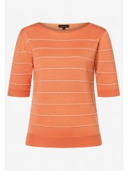 More & More Sweter w kolorze brzoskwiniowo-białym rozmiar: 42. Pomarańczowe swetry More & More, bez wzorów, bez ramiączek. Za 114.17 zł.