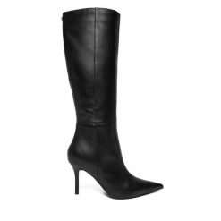 Kozaki Guess. Czarne kozaki Guess, bez obcasa, na szpilce, bez zapięcia. Za 1,259.00 zł.