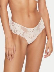 Selmark Stringi Federica 61106 Beżowy. Brązowe stringi Selmark, bez wzorów, z bawełny. Za 79.99 zł.