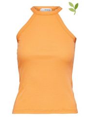 SELECTED FEMME Top w kolorze pomarańczowym rozmiar: L. Pomarańczowe topy Selected Femme, l, bez wzorów, z bawełny, bez kołnierzyka, bez ramiączek. Za 30.78 zł.