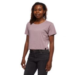 Koszulka turystyczna damska Black Diamond Pivot T-shirt. Czerwone bluzki Black Diamond, xl, bez wzorów, bez kołnierzyka, bez ramiączek. Za 190.50 zł.