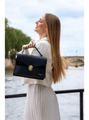 Victor & Hugo Paris Skórzana torebka "Phoenix" w kolorze czarnym - 21 x 5 x 7 cm rozmiar: onesize. Czarne torby na ramię Victor & Hugo Paris, bez wzorów, z materiału, na ramię, bez dodatków. Za 347.99 zł.