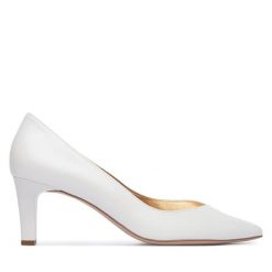 Szpilki HÖGL. Białe szpilki Högl, bez wzorów, bez obcasa, na szpilce, bez zapięcia. Za 749.99 zł.