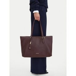 Torebka GINO ROSSI. Czerwone shopper Gino Rossi, bez wzorów, bez dodatków. Za 259.99 zł.