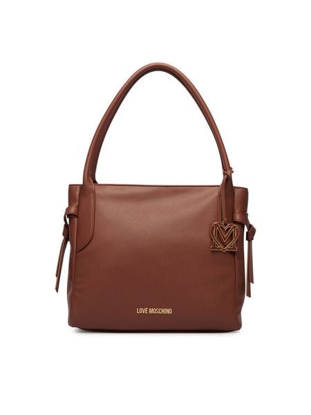 LOVE MOSCHINO Torebka JC4056PP1PLL0200 Brązowy. Brązowe torebki klasyczne Love Moschino, bez wzorów, ze skóry, bez dodatków. Za 860.99 zł.