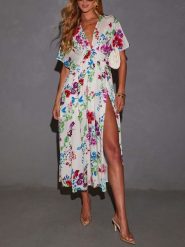 Milan Kiss Sukienka w kolorze kremowym rozmiar: L. Brązowe sukienki Milan Kiss, l, bez wzorów, z wiskozy, bez kołnierzyka, bez ramiączek, midi. Za 173.99 zł.