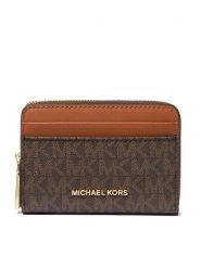 MICHAEL Michael Kors Duży Portfel Damski 32T4GJ6Z5B Brązowy. Brązowe portfele MICHAEL Michael Kors, bez wzorów, ze skóry. Za 329.99 zł.