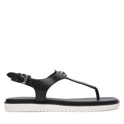 Sandały MICHAEL Michael Kors. Czarne sandały MICHAEL Michael Kors, bez wzorów, bez obcasa, na płaskiej podeszwie, bez zapięcia. Za 509.99 zł.