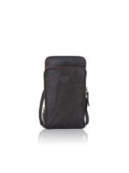 Bellicci Skórzana torebka "Cybele" w kolorze czarnym na telefon - 13 x 22 x 3 cm rozmiar: onesize. Czarne torby na ramię Bellicci, bez wzorów, z materiału, przez ramię, bez dodatków. Za 130.99 zł.