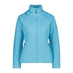 Kurtka puchowa damska z odpinanymi rękawami CMP. Niebieskie kurtki narciarskie CMP, bez wzorów, z puchu, bez kaptura, narciarskie. Za 425.00 zł.