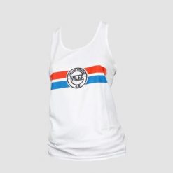 Damski tank top Miler Roger. Białe topy LIFE PRO NUTRITION, bez wzorów, bez kołnierzyka, bez ramiączek. Za 167.99 zł.