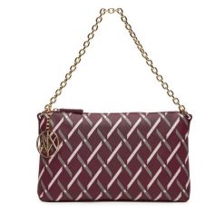 Torebka Armani Exchange. Czerwone torebki klasyczne Armani Exchange, bez wzorów, bez dodatków. Za 539.99 zł.