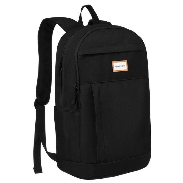 Plecak damski Rovicky R-PST czarny. Czarne plecaki ROVICKY, bez wzorów. Za 57.99 zł.
