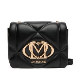 Torebka LOVE MOSCHINO. Czarne listonoszki Love Moschino, bez wzorów, bez dodatków. Za 879.99 zł.