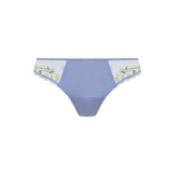 Stringi damskie Freya Entwined. Niebieskie stringi Freya, z aplikacjami, z koronki. Za 159.50 zł.