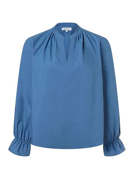 More & More Bluzka w kolorze niebieskim rozmiar: 40. Niebieskie bluzki More & More, bez wzorów, bez kołnierzyka, bez ramiączek. Za 144.24 zł.